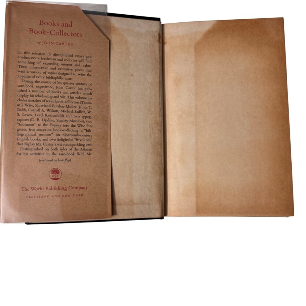 Books And Book-Collectors John Carter Hardcover 1957 First Edition The World Pub - Picture 14 of 16